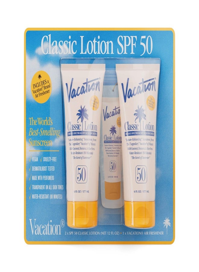 فاكيشن لوشن فاكيشن كلاسيك بعامل حماية من الشمس 50 - عبوة من قطعتين مع معطر جو - Image 1